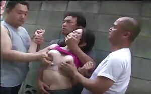 Bystanders restrain and grope woman