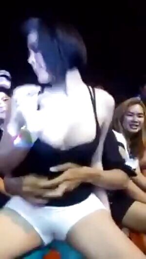 Asian lap-dance at a party