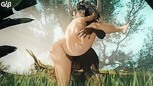 Taking bbc in forest