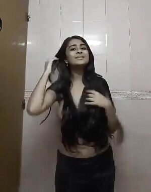 Adorable Indian girl feels shy and Embarrassed