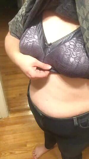 I’m home from work. Why wear a bra?