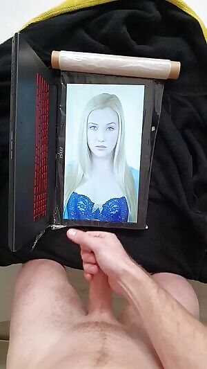 Slowmotion cumtribute for Samantha Rone