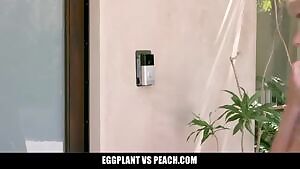 Getting the scout's cookie.