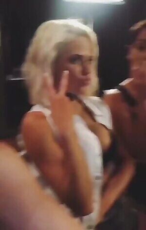 Lana shows off the goods