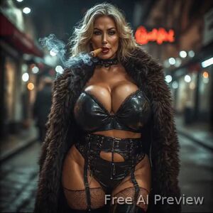 Cigar fetish Ai Generated Bouncing Tits