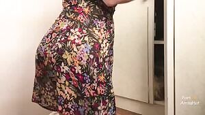 Hot chick gets used while doing stuff