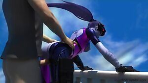 Widow at the balustrade