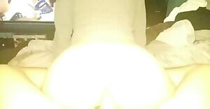 Tight ass Asian slut rides dick reverse cowgirl