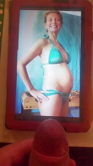 Cumming on Rachel Riley's bump