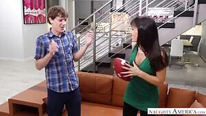 Playing Around With Mom Before The Big Game