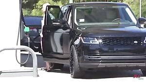 Ass falling out of her shorts