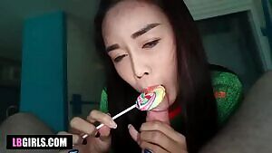 Lollipops and Cock For Ladyboy Cutie Alice