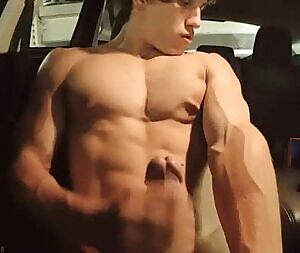 Car jerking twink