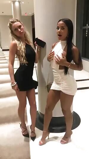 Cuties in tight dresses