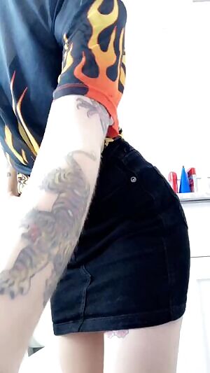 Skirt and panty peel