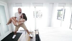 Lily enjoying massive cock