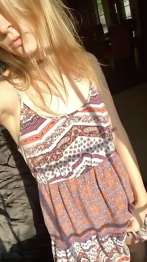 I love showing of what’s under my dress!