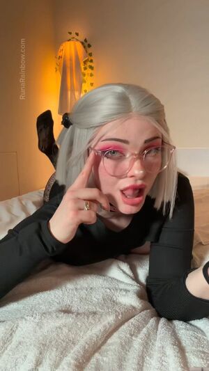 Fake Cum Ahegao Egirl Glasses Sloppy