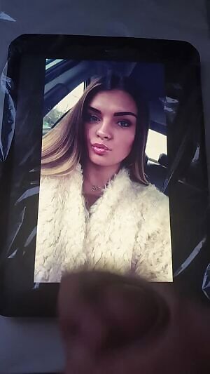 Glossy Lips Brunette Drained My Dick