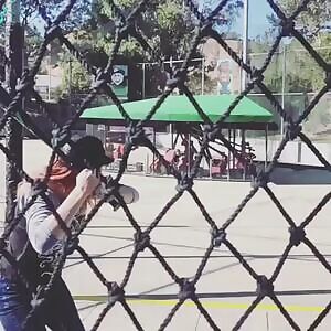 Kari Byron plays baseball