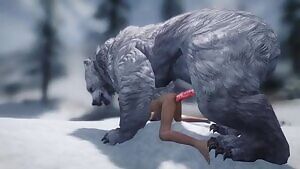 Taken by a snow bear