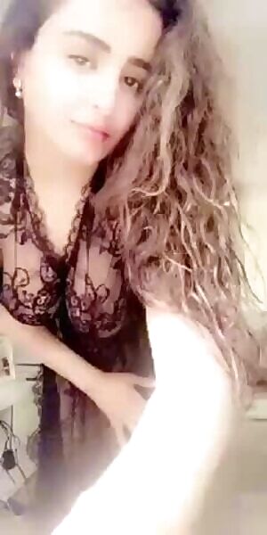 Oriental dancer in black lace