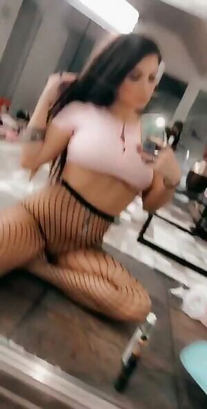 Fishnets, no panties