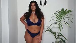 Model La'Tecia Thomas Bikini Try On