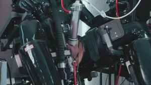 Glove Fetish Anal Play Catsuit Chair Sex
