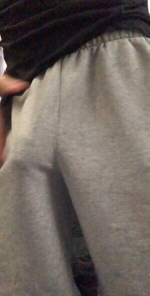 Grey Sweatpants 🤝 My Cock
