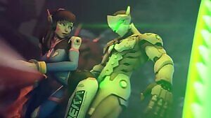 D.va getting fucked by Genji