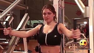 Huge boobs revealed while working out