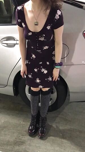 A little post-shopping fun in the parking garage