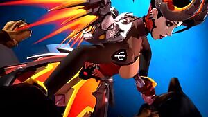 Mercy enjoying 2 dogs