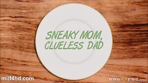 Tattooed Stepmom Joslyn James catches her stepson masturbating