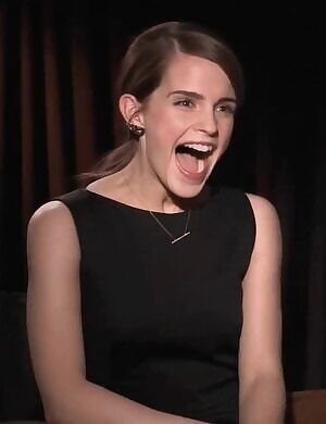 I want to handcuff Emma Watson’s hands behind her back and use her ponytail as a handle as I take my time to fuck her beautiful face
