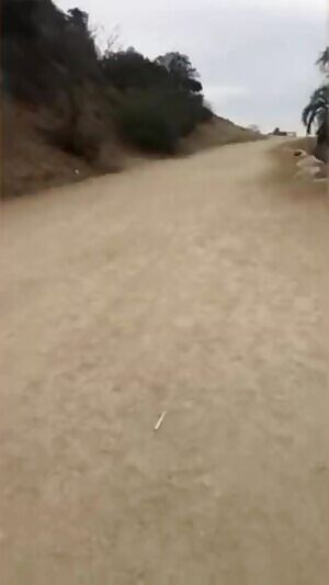 Lela Star out for a hike at Runyon Canyon in LA