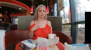 Anna Mai Flash At Burger King GIF