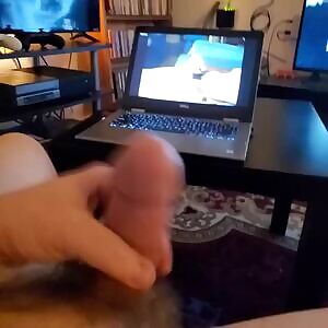 Satan lickin my shaft made me jerk off