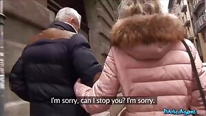 Hot Blonde Cheats Husband for Money !