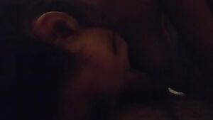 She licks me passionately before sucking me whole