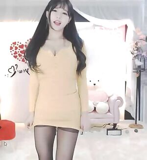 Arisha Sexy Yellow Sweater and Pantyhose