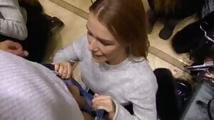 Please fuck me in changing room! Reality hardcore sex in public!