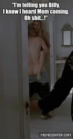 his thrusts got even stronger as mom entered the room