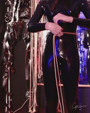 Shibari Rope Bondage Catsuit Latex Ropes