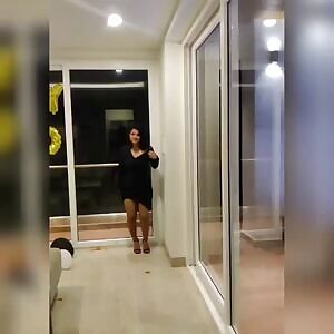 Indian model walking sexy...