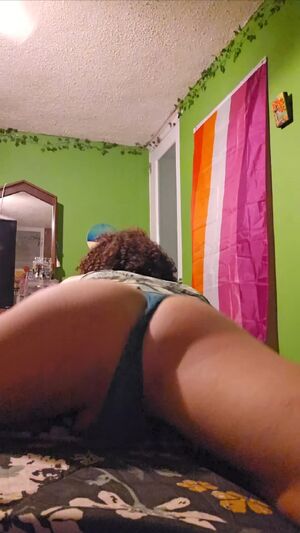 Pillow Humping Ass Grinding Thong Trans Woman