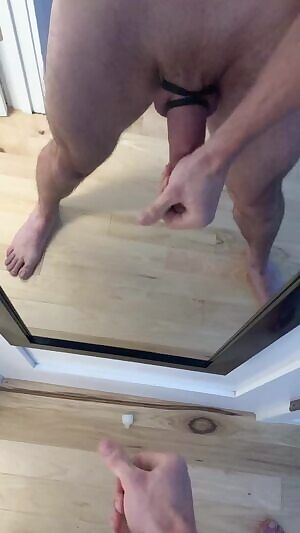 Perfect angle to show off my cum cannon