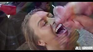 Tanned Babe Jill Kassidy gets a well deserved cum splash!
