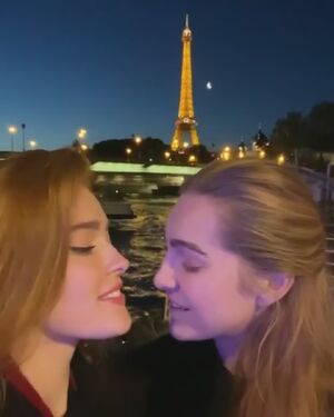 Lesbian Tongue Kissing Amateur Babe Cute